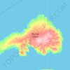 Topografische kaart Borden Island, hoogte, reliëf