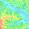 Topografische kaart Vars-sur-Roseix, hoogte, reliëf