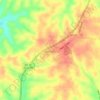 Topografische kaart Sharpsburg, hoogte, reliëf