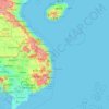 Topografische kaart Hainan, hoogte, reliëf