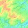 Topografische kaart Elingen, hoogte, reliëf