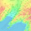 Topografische kaart Liaoning, hoogte, reliëf