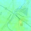 Topografische kaart Bridgewater on Loddon, hoogte, reliëf