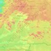 Topografische kaart Ebolowa II, hoogte, reliëf