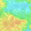 Topografische kaart Vertheuil, hoogte, reliëf