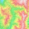 Topografische kaart Lavaldens, hoogte, reliëf