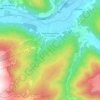 Topografische kaart Sankt Margarethen im Lungau, hoogte, reliëf