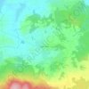 Topografische kaart Concoret, hoogte, reliëf