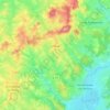 Topografische kaart Uxeau, hoogte, reliëf