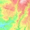 Topografische kaart Vabre-Tizac, hoogte, reliëf