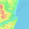 Topografische kaart Aberdeen City, hoogte, reliëf