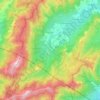 Topografische kaart Rascafría, hoogte, reliëf