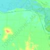 Topografische kaart Bundalong, hoogte, reliëf
