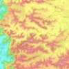 Topografische kaart Mulshi, hoogte, reliëf