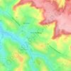 Topografische kaart Nesle-Hodeng, hoogte, reliëf