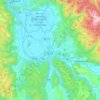 Topografische kaart Rieti, hoogte, reliëf
