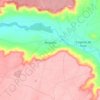 Topografische kaart Megeces, hoogte, reliëf