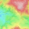 Topografische kaart Arbrefontaine, hoogte, reliëf