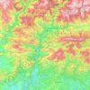 Topografische kaart Alt Urgell, hoogte, reliëf