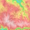 Topografische kaart Goulles, hoogte, reliëf