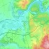 Topografische kaart Kynšperk nad Ohří, hoogte, reliëf