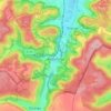 Topografische kaart Rumelange, hoogte, reliëf