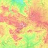 Topografische kaart Orne, hoogte, reliëf