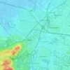 Topografische kaart Amersfoort, hoogte, reliëf