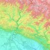Topografische kaart सुदुर पश्चिमाञ्चल विकास क्षेत्र, hoogte, reliëf