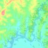 Topografische kaart Faxina, hoogte, reliëf