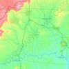 Topografische kaart Surry County, hoogte, reliëf