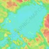 Topografische kaart Skeleton Lake, hoogte, reliëf