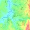 Topografische kaart Waterford, hoogte, reliëf