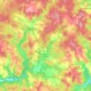 Topografische kaart Frayssinet-le-Gélat, hoogte, reliëf