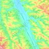 Topografische kaart Lézat-sur-Lèze, hoogte, reliëf