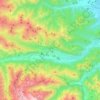 Topografische kaart Demonte, hoogte, reliëf