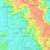 Topografische kaart Thuan An City, hoogte, reliëf