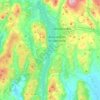 Topografische kaart Windermere, hoogte, reliëf