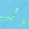 Topografische kaart Chub Cay, hoogte, reliëf