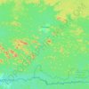 Topografische kaart Mvangan, hoogte, reliëf