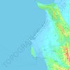 Topografische kaart Bashkia Durrës, hoogte, reliëf