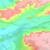 Topografische kaart Tudela de Duero, hoogte, reliëf