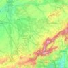 Topografische kaart Segovia, hoogte, reliëf