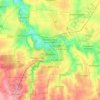 Topografische kaart Dobritsj, hoogte, reliëf