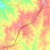 Topografische kaart Valmojado, hoogte, reliëf