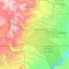 Topografische kaart Los Alamos County, hoogte, reliëf