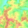 Topografische kaart Indersbach, hoogte, reliëf