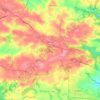 Topografische kaart Plonéis, hoogte, reliëf