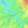 Topografische kaart Moresnet, hoogte, reliëf