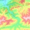 Topografische kaart Zerdaza, hoogte, reliëf